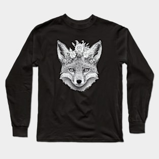 Wreath fox Long Sleeve T-Shirt